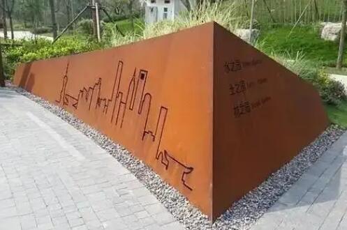 北海耐候钢挡土墙